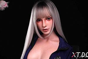 Hannah blonde slut police officer naked body xtdoll sexdoll 164c