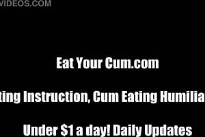 Lick Up Your Cum After Finishing CEI!