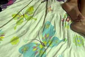 latina girl comes from party, falls deep asleep, i sneak into her room unnoticed, masturbate, cum in her pussy and ass with fingers