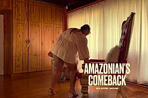 Dominatrix mistress april returns in latex amazonian style