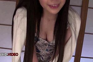 Teen Amateur Ruka Kanae Gives Insanely Hot Blowjob For Her Tasty Treat