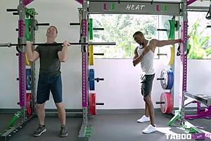Cory Chase Cheats For Black Cock In Gym