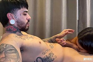 Encountering latina brunette jordanna gomes in elevator leading to teasing fuck in her flat