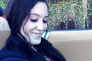 Black Hair Teen With Big Natural Saggy Tits Picked Up And Fucked By Older Guy!