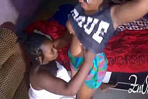 Zainab kisses blacka's big tits