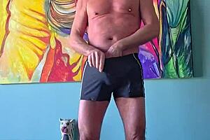pervy papifachero loves how these muscle alive shorts grab his cock and cum tanks woof they were supposed to be for the