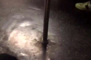 Big ass girl groped on train!