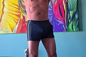 pervy papifachero loves how these muscle alive shorts grab his cock and cum tanks woof they were supposed to be for the