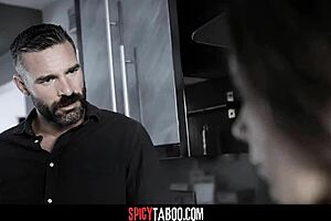 Italian house maid gets fucked by pervy boss in hardcore deepthroat and riding scenes