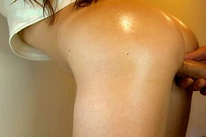 I fuck her doggy style close up