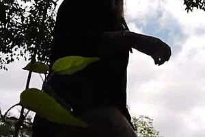 Curvy Brazilian Girl Loves Showing Off in the Woods