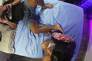 Stepmom is desperate to get pregnant roof view