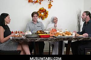 Thanksgiving Dinner With Hijab Girlfriend