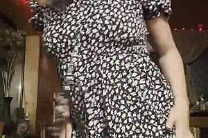 Latina amateur MILF's big ass slapped in homemade POV scene.