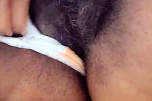 Latina's Big Hairy Pussy Licked and Fucked Outdoor