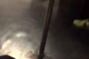 Big ass girl groped on train!