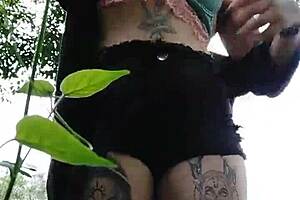 Curvy Brazilian Girl Loves Showing Off in the Woods