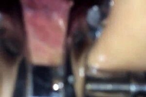 Shemale uses speculum on me in intriguing way