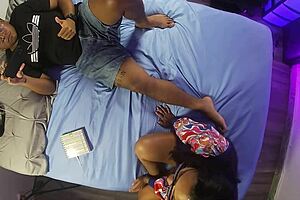 Stepmom is desperate to get pregnant roof view