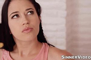 hot girl alex coal gets a hardcore cock slamming by horny guy nathan bronson