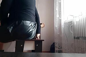 I watch my secretary masturbate hotly in the office