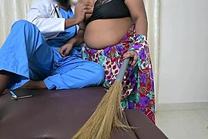 indian doctor receives detailed handjob from his maid in hospital