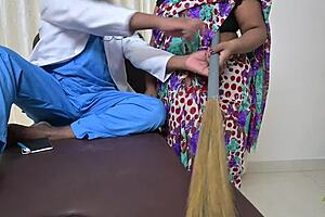indian doctor receives detailed handjob from his maid in hospital