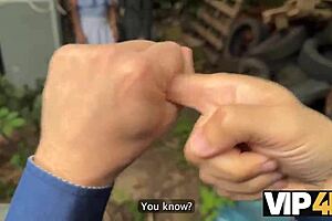 Hunter fucked the gypsy girl at the abandoned house.