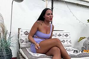 hot rooftop fuck with kim, our favorite latina craving older cocks