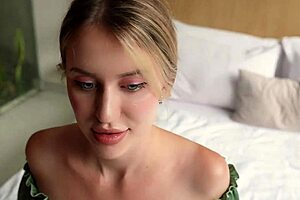 Girl in cute stockings entices man for passionate encounter