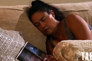 Unexpected Bonding During Horror Movie