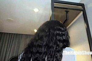 Threesome girl on girl first! Chock Litt N Bella waiting for BBC stretch!