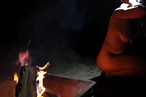 Naked In The Forest Sucking Cock