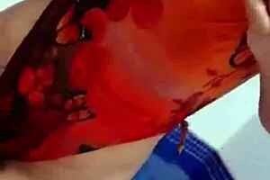 Seduce me for a delicious handjob, Brazilian milf with tattoo, big tits, monster cock, oral, and fucking