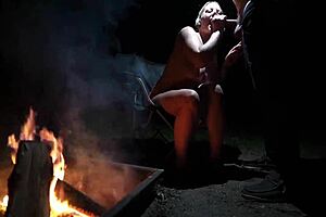 Naked In The Forest Sucking Cock