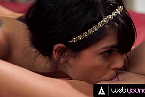 Petite Nudist Roommates Tiffany Watson & Gina Valentina's Meditation Turns Naughty!