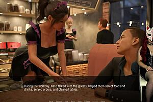 Kate, a 27-year-old brunette coed, performs outdoor striptease in cosplay costumes.