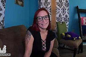 Exhibinist Redhead Teaches Shy Tinder Hook Up - Jane Cane Shiny Cock Films