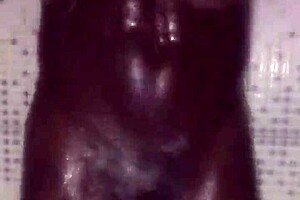 Quick intimate moment before a refreshing shower