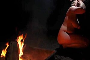 Naked In The Forest Sucking Cock