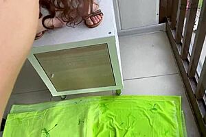 Sweet stepdaughter learns how to piss on her hot stepmothers face and mouth