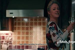 Milf dee williams dominates young 18+ redhead submissive lesbian lover scarlet skies with wet pussy scissoring