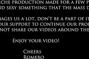 Blonde Versus Brunette in Tits Massage Competition Involving Lesbians Scissoring.