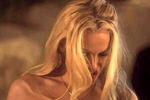 A Blonde Hottie Fucks Her Man In The Evening Garden Outdoors