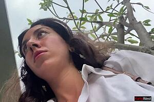 Eating Pizza With Sauce On Face In Public Cafe