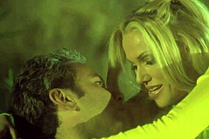 A Blonde Hottie Fucks Her Man In The Evening Garden Outdoors