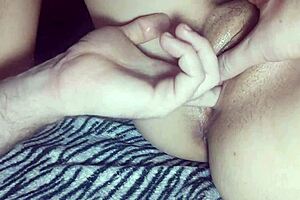 Close-Up Korean Girl's Pussy Fondled With Fingers And Tongue