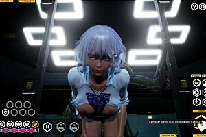 Pounding The Hairless Fuck Doll's Shaved Pussy Hard And Deep!