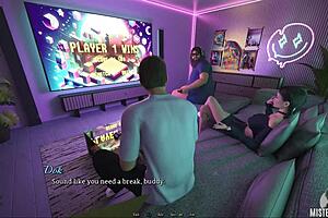 His Cock Thrusts Deep Into Her Wet Tight Pussy In Doggystyle Fucking