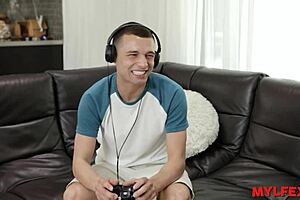 Intense passion with hot assistant in garage